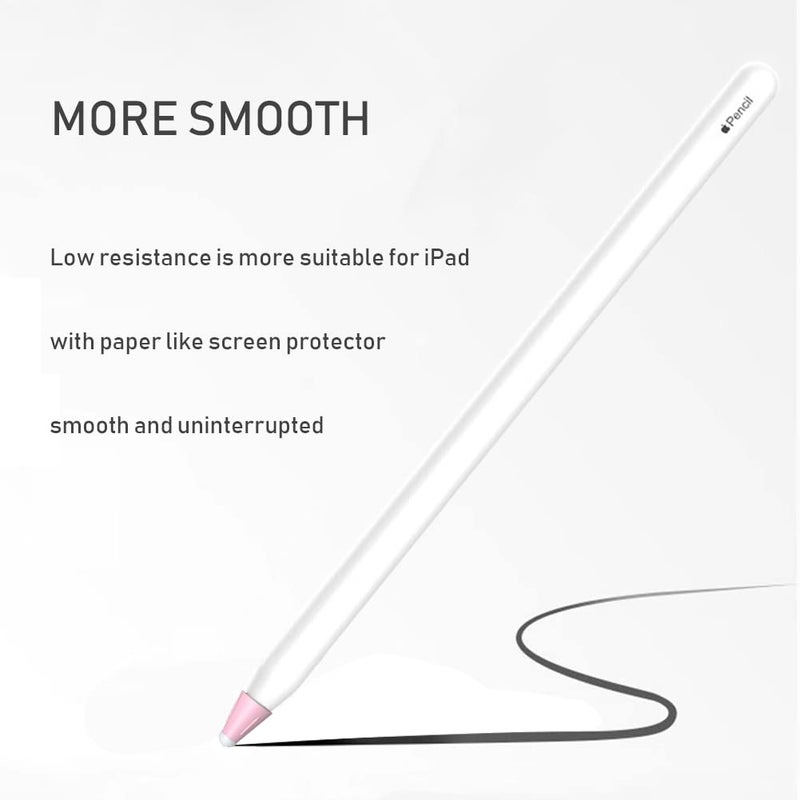 YINVA Cover for Apple Pencil Tip, Noise Reduction Silicone Nib Cap Accessories for Apple Pencil 2nd Generation Tips and 1st Gen Suitable Paper-Like Screen Protector(6 PCS,6 Colors) - Image 5