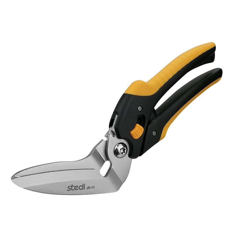 stedi 9-Inch Scissor Heavy Duty, All Purpose Scissors, Cardboard and Carpet Shears, TPR Handle, Extremely Sharp Blades with Finely Serrated -Easy Cutting Thick Paper, Leather, Fabric - Image 1