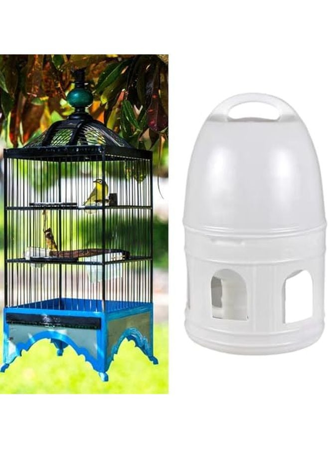 مغذي مياه أوتوماتيكي كبير للطيور بسعة 10 لتر للحمام والباراكيت مع مقبض تعليق - Image 3