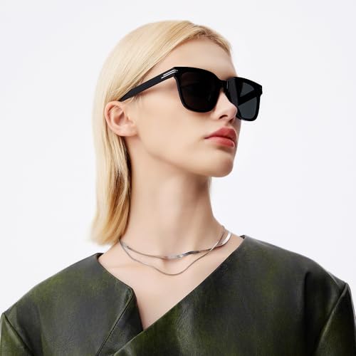 BOLON Men Women Retro D-shape Square Korean Style Polarized Sunglasses BL3179 Ximen 57mm, Exclusive Eyewear Brand of EssilorLuxottica - Image 4