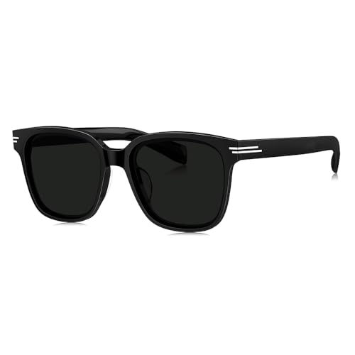 BOLON Men Women Retro D-shape Square Korean Style Polarized Sunglasses BL3179 Ximen 57mm, Exclusive Eyewear Brand of EssilorLuxottica - Image 1
