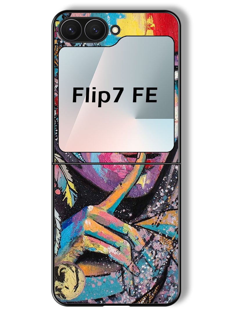 Theodor Case Compatible with Samsung Galaxy Z Flip 7 FE 6.7 Inch Protection Shockproof Bumper Cover Face - Image 1