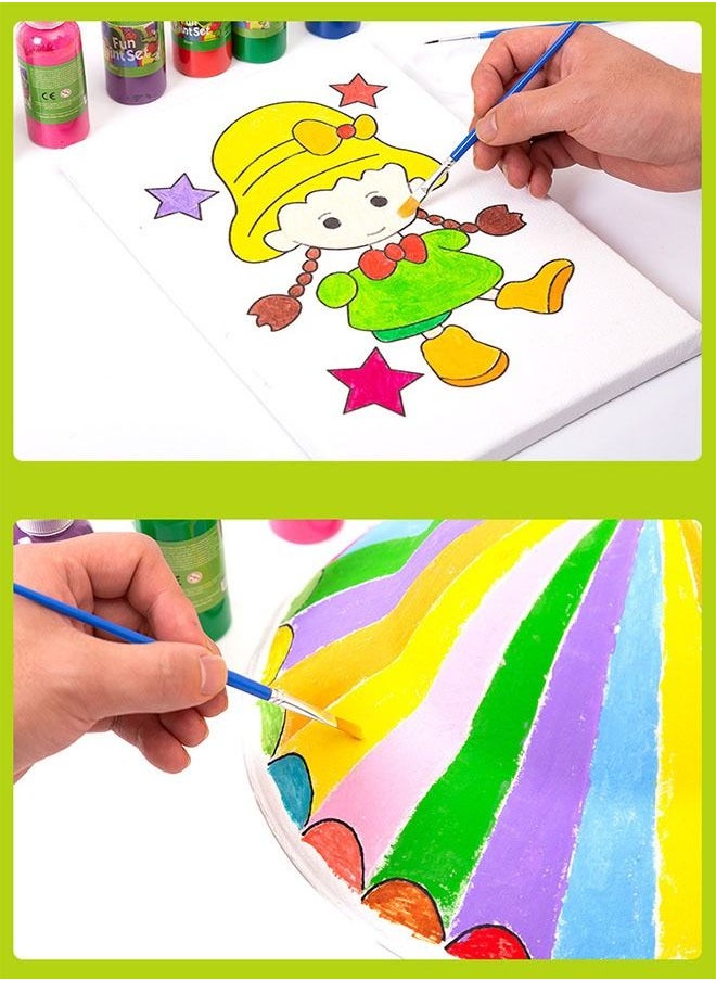 ZCM-HAPPY 12 Color Watercolor Paint Set 60ml Suitable for Painting DIY Graffiti Non-Toxic Art Materials for Kids Craft Kits for Girls and Boys Vibrant Colors STEM Engaging Activities Water Marbling for Kids 6 Years and Up  - Image 4