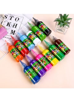 ZCM-HAPPY 12 Color Watercolor Paint Set 60ml Suitable for Painting DIY Graffiti Non-Toxic Art Materials for Kids Craft Kits for Girls and Boys Vibrant Colors STEM Engaging Activities Water Marbling for Kids 6 Years and Up  - Image 3
