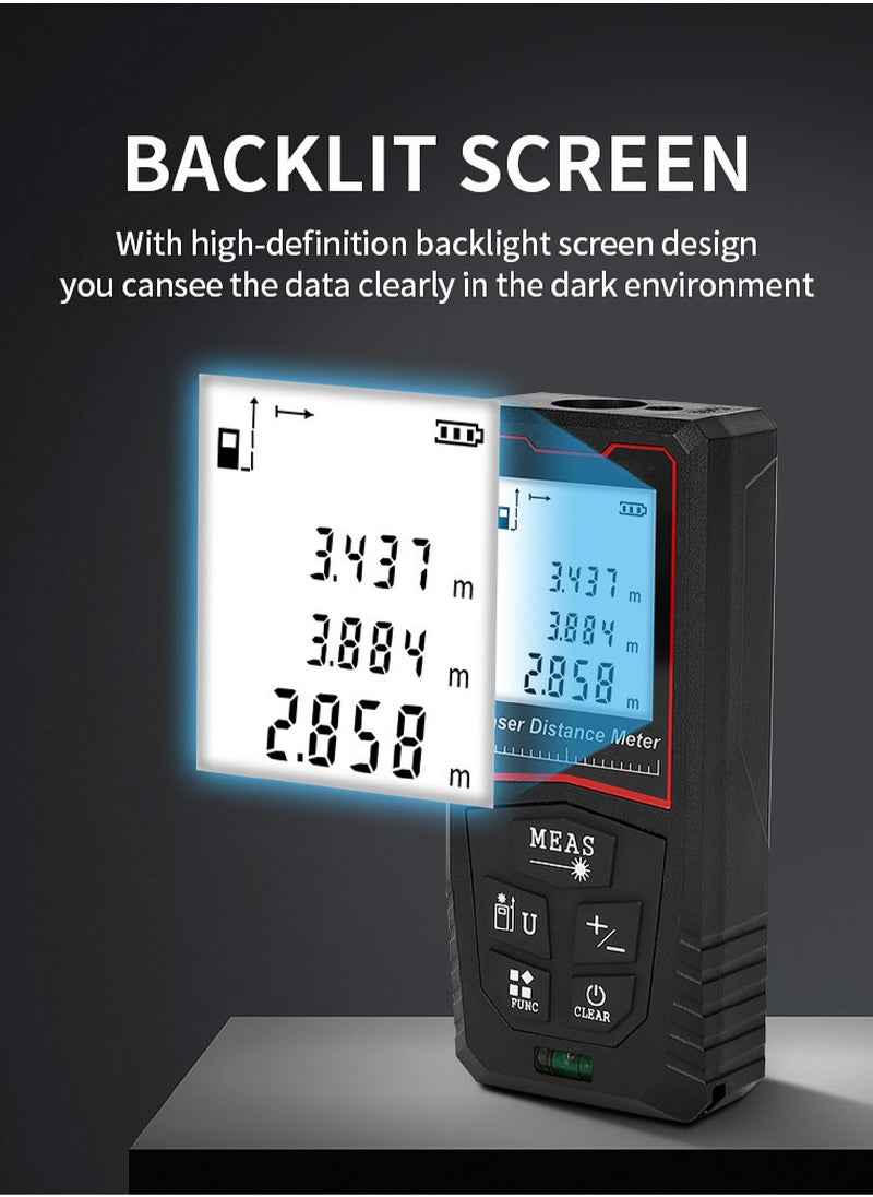 Portable Laser Measure - Digital Smart Laser Distance Meter with Bubble Levels - Measure Distance - 20 Sets of Data - Pythagorean Mode - Precision Measurement Tools - pzsku/ZD185C148C408D4B1C53BZ/45/_/1715326708/504f3ddf-265a-47dc-a2d5-d52ce768bd8f