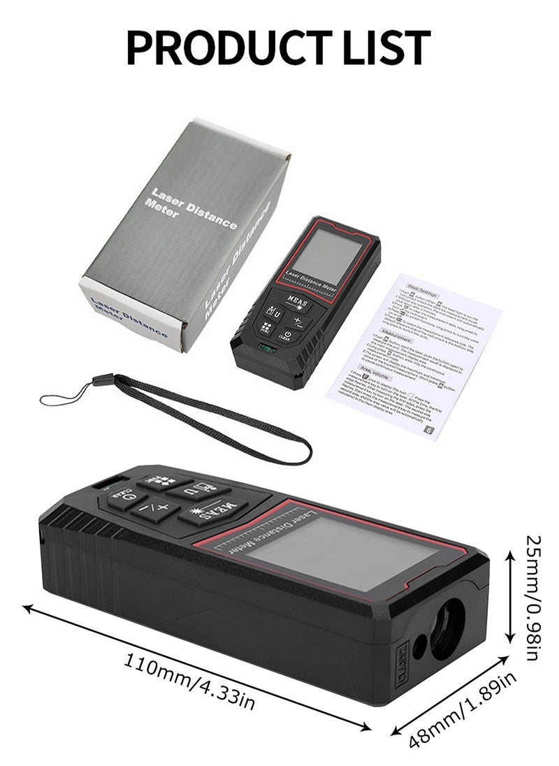 Portable Laser Measure - Digital Smart Laser Distance Meter with Bubble Levels - Measure Distance - 20 Sets of Data - Pythagorean Mode - Precision Measurement Tools - pzsku/ZD185C148C408D4B1C53BZ/45/_/1715326713/38771a81-35f6-4ece-b84c-c33ee9acf968