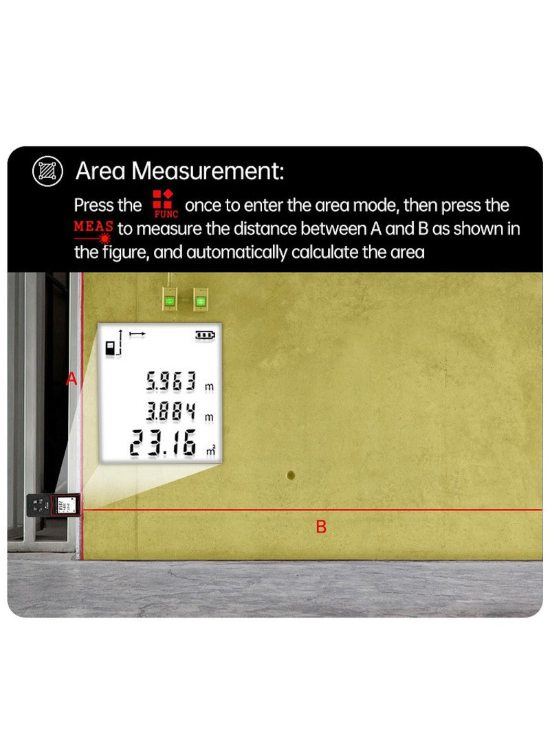 Portable Laser Measure - Digital Smart Laser Distance Meter with Bubble Levels - Measure Distance - 20 Sets of Data - Pythagorean Mode - Precision Measurement Tools - pzsku/ZD185C148C408D4B1C53BZ/45/_/1715326759/48fcfbc0-3d43-4d09-a6ee-42ca54ab31f9