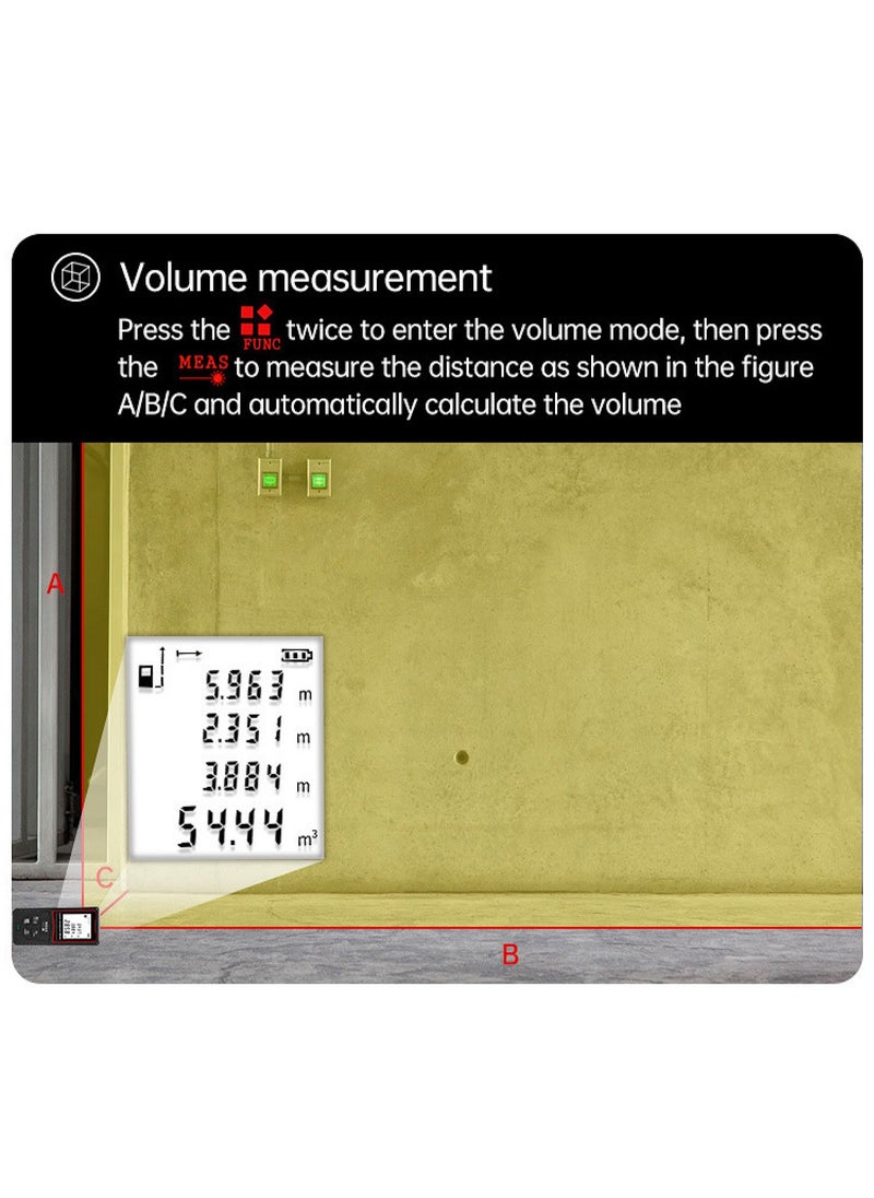 Portable Laser Measure - Digital Smart Laser Distance Meter with Bubble Levels - Measure Distance - 20 Sets of Data - Pythagorean Mode - Precision Measurement Tools - pzsku/ZD185C148C408D4B1C53BZ/45/_/1715326759/8cdcc9ed-bcc8-4178-8c17-43d82fcf0a5c