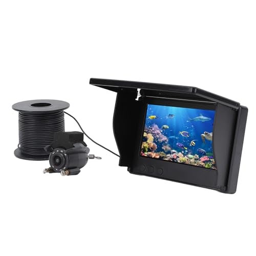 VBESTLIFE Underwater Fishing Camera, 1080P HD LED Camera with 220 Wide View and 4.3 Inch Monitor for Ice Lake Sea Boat Kayak Fishing - Image 1