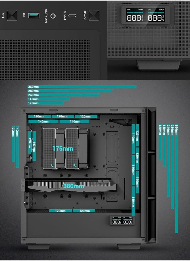 Budget Arcade Gaming PC - Intel Core i9-13900KS 3.2GHz Processor | NVIDIA RTX 4070 12GB GDDR6X GPU | 32GB DDR5 RAM | 1 TB SSD | 240mm Liquid Cooler | Digital ARGB 4 Fan Case | Windows 11 Pro | Desktop Computer Tower
