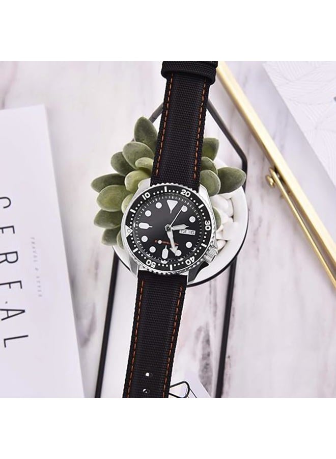 Ritche Christmas Gift 18mm Sailcloth Wristbands Watch Strap, Quick Release Sailcloth Watch Band Padding Design Watch Bands for Men Women, White Elephant Gifts, Stocking Stuffers for Men - Image 2