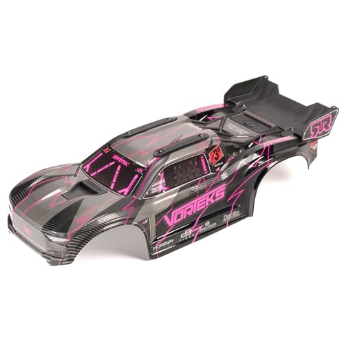 ARRMA VORTEKS 2WD Painted Decaled Trimmed Body Set Hidden Body Mount PinkBlack ARA2580 - Image 1