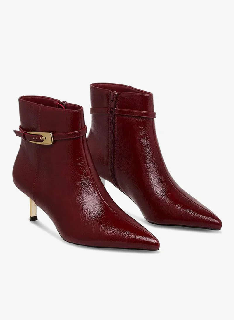Celeste Women Buckle Detail Ankle Boots
