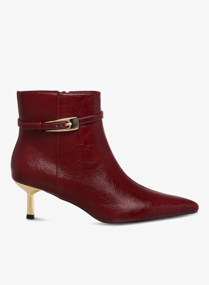 Celeste Women Buckle Detail Ankle Boots