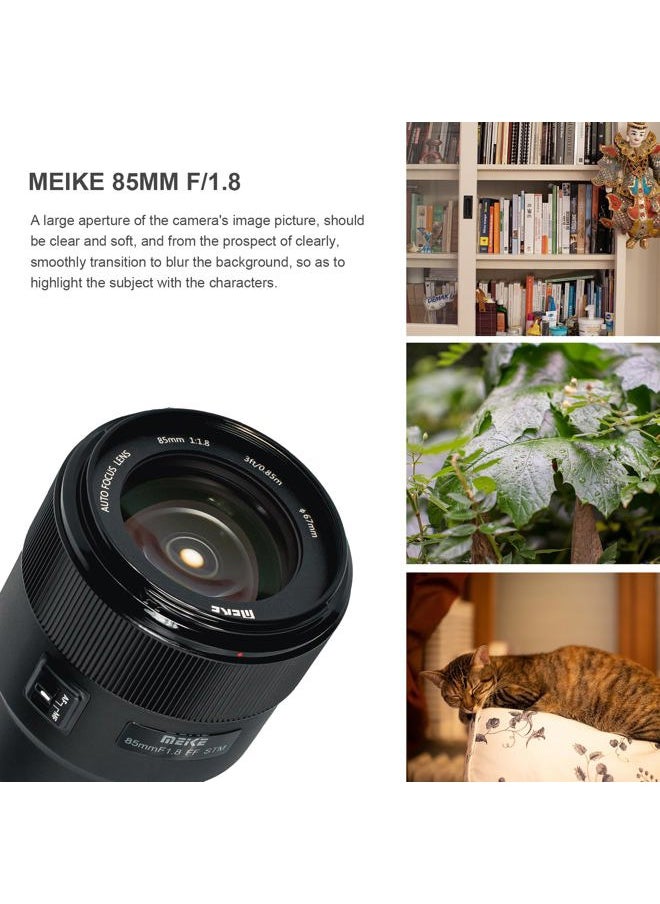 Meike 85mm f1.8 Large Aperture Full Frame AF STM(Stepping Motor) Lens Auto Focus Telephoto Fixed Prime Portrait Lenses for Nikon Z Mount Cameras Z5, Z6, Z7,Z9  - Image 3