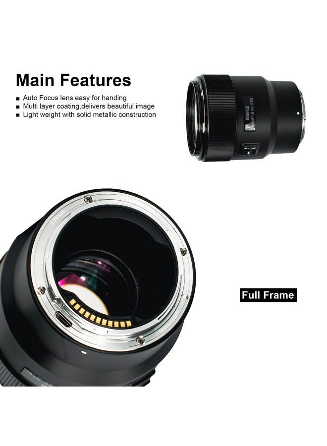 Meike عدسة 85 مم F1.8 بفتحة كبيرة كاملة الإطار AF STM (محرك خطوة) للتركيز التلقائي عدسات بورتريه ثابتة مقربة لكاميرات نيكون Z Z5، Z6، Z7، Z9 - Image 4