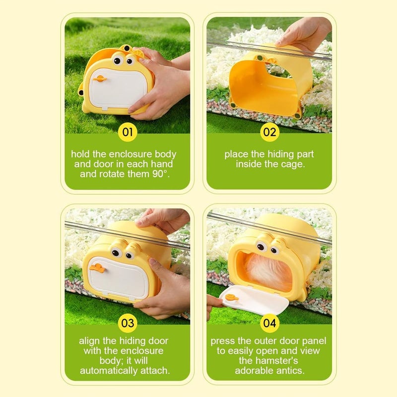 Hamster Bed | Magnetic Door Design Cute Nest,Chinchilla Bed,for Hamster Gerbil Mice Small Animal Sugar Glider Rest Cage - Image 5