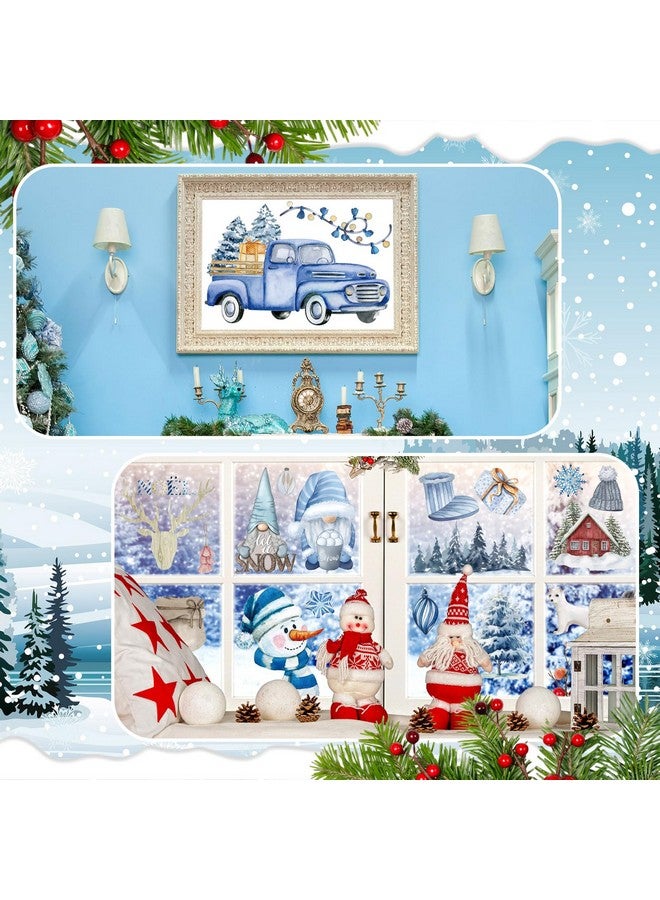 Satinior 16 Sheets Christams Winter Rub On Transfers For Crafts Snow Style Scrapbook Stickers Rub On Decals For Diy Wood Furniture Fabric Journal Dairy Envelope Crafts, 5.9 X 5.9 Inch - Image 5