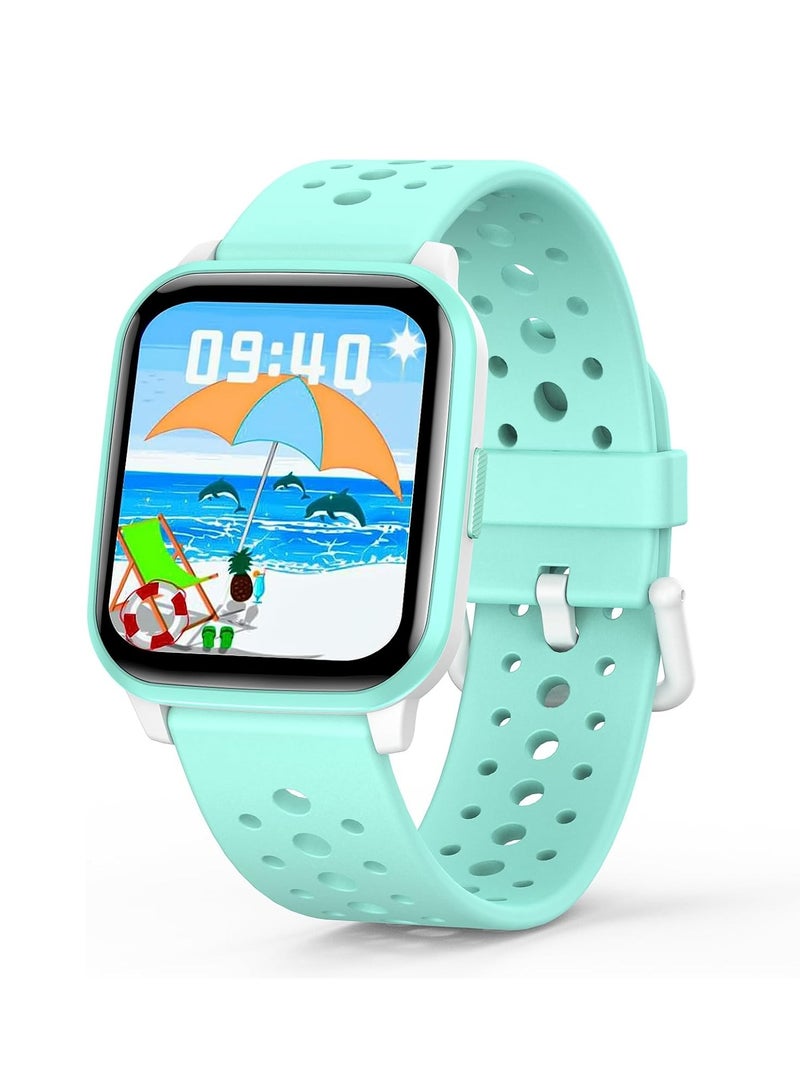 Verci Kids Smart Watch with Sleep Mode, 20 Sports Modes, 5 Games and Pedometer - Fun Birthday Gifts for 4-16 Year-Olds(Green)  - Image 1