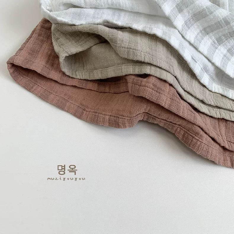 Double-Layer Cotton Yarn Class A ~ Japanese Style Kidsren'S Simple Vertical Striped Shirt 2024 Korean Style Versatile T-Shirt For Boys And Girls - Image 5