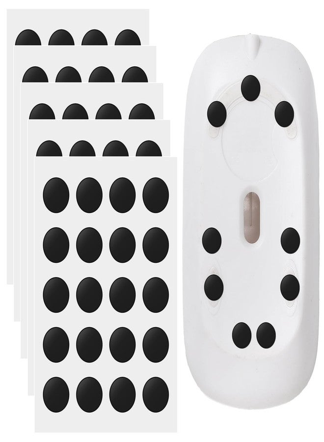 Feifeiya 100 Pcs Speed Mouse Skates, Offers Excellent Wear Resistance, Speed & Control Abrasion Resistance, Move More smoothly, Suitable for Cloth Mouse Pads & Glassmouse Pads, 5 Sheet (Black) - Image 1