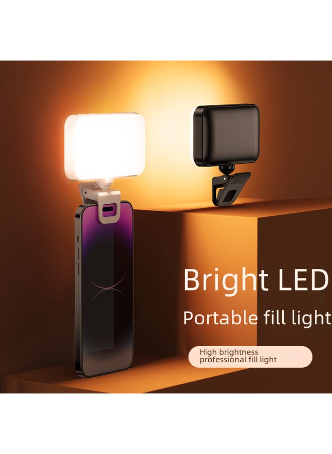 general F6 R6 Fill Light Mobile Phone Photography Clamping LED Pocket Light Vlog Video Live Overhead Bracket-Specifications:F6-rgb 【black Model】 - Image 3