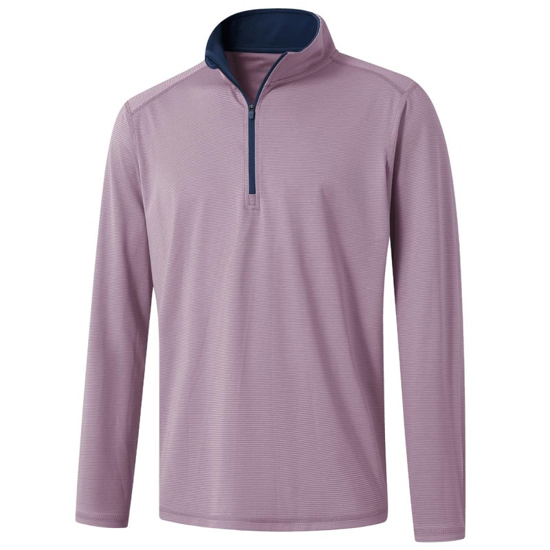 M MAELREG Golf Quarter Zip Pullover Men Dry Fit 3/4 Zip Lightweight Mock Neck Sweatshirts for Men - Image 1