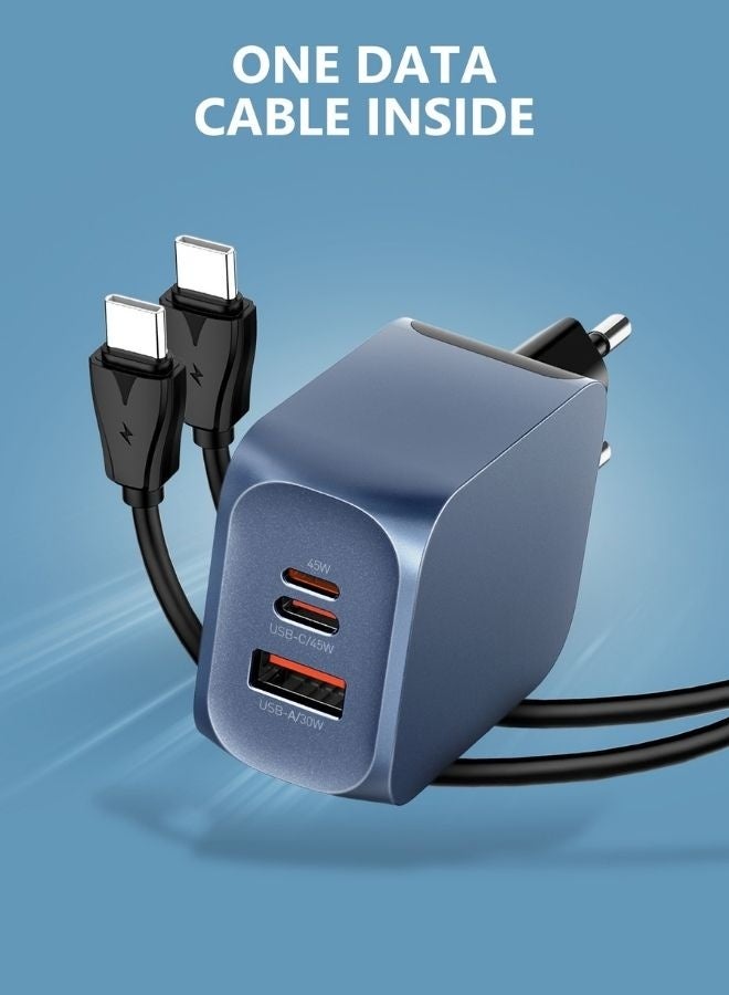 LDNIO 45W USB-C/A Super Fast Charger Adapter | Dual-Port PD PPS QC Fast Charging Adapter with USB-C & USB-A Ports | Supports Laptop, iPhone, Samsung, iPad & Android Devices | Smart Chip, Fireproof PC Shell, Multi-Protection Compact Travel Charger with UK Plug - Image 4