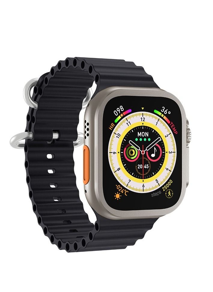 AROAQ - HW68 ULTRA Altitude Barometer Non invasive Blood Sugar Health Sport Smart Watch - Image 1