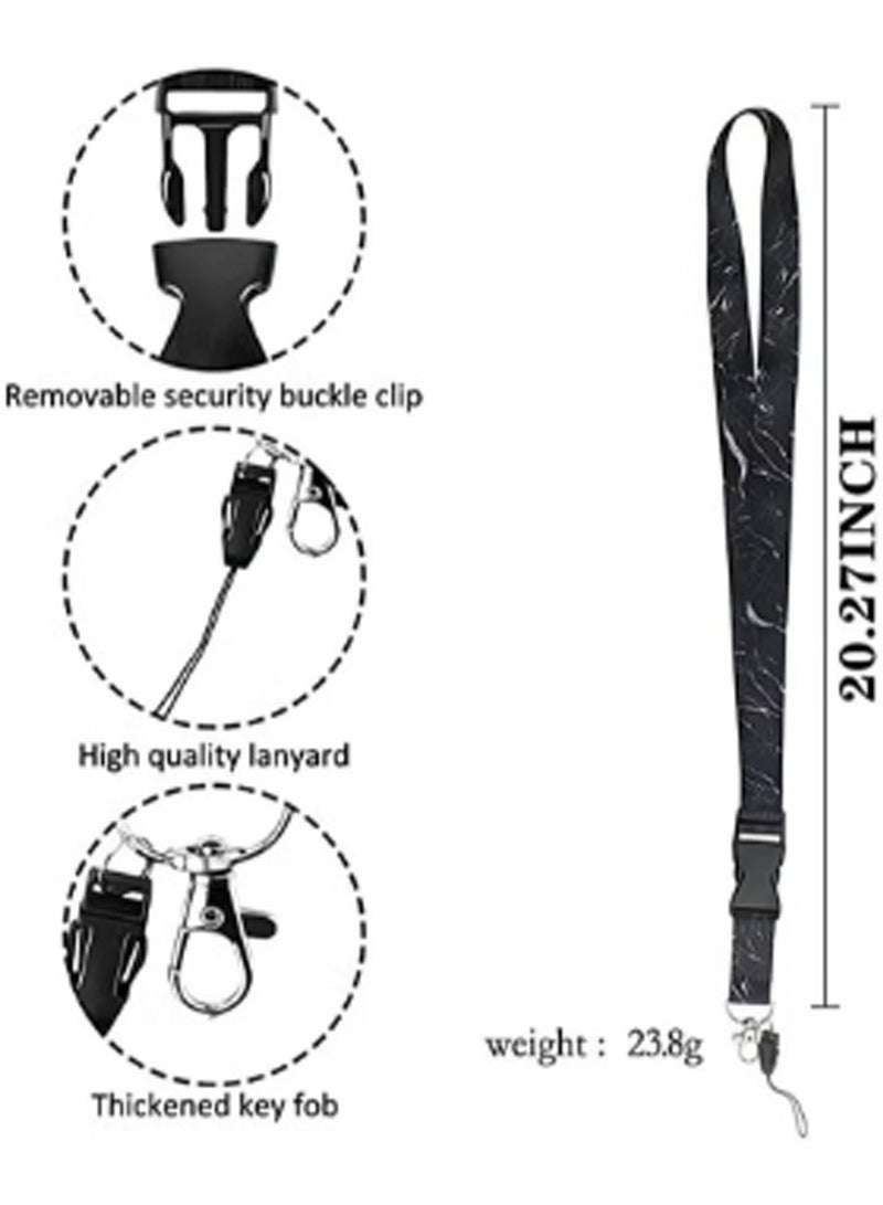 2pcs Identification Badge Fashion Rope, Made of Durable Material, Snap-on Design, for Card Holders or Phone Lanyards - Image 2