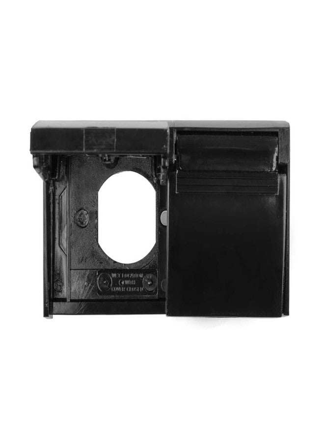 جي آر برودكتس غطاء مخرج كهربائي مزدوج من JR Products، رقم 05-12115، أسود