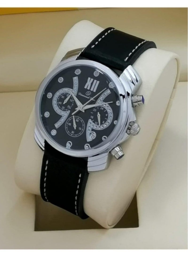 كوراتو Men's watch against stainless steel, leather, scorpions