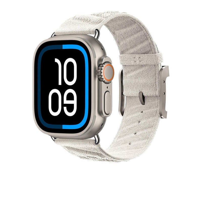 Adjustable Loop Strap Smartwatch Band Compatible with Apple Watch 38 40 41 42 44 45 49mm with Fit Replacement Strap in Orange in Nylon - Image 1