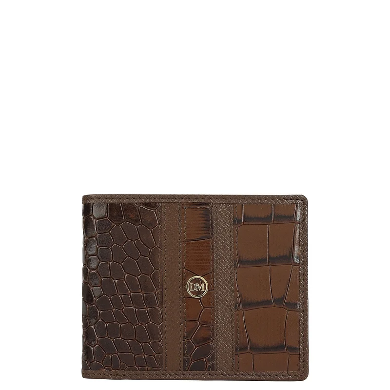 Walnut Bifold Leather Mens Wallet
