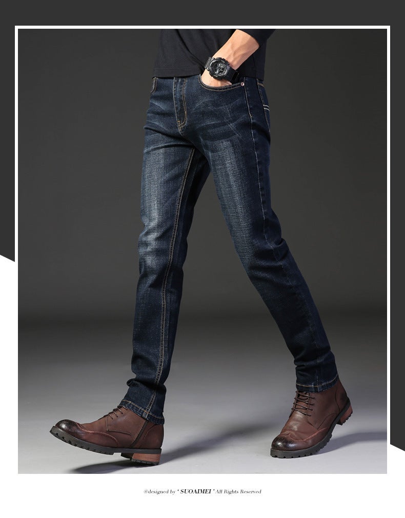 Men's Straight Leg Stretch Jeans - Image 2