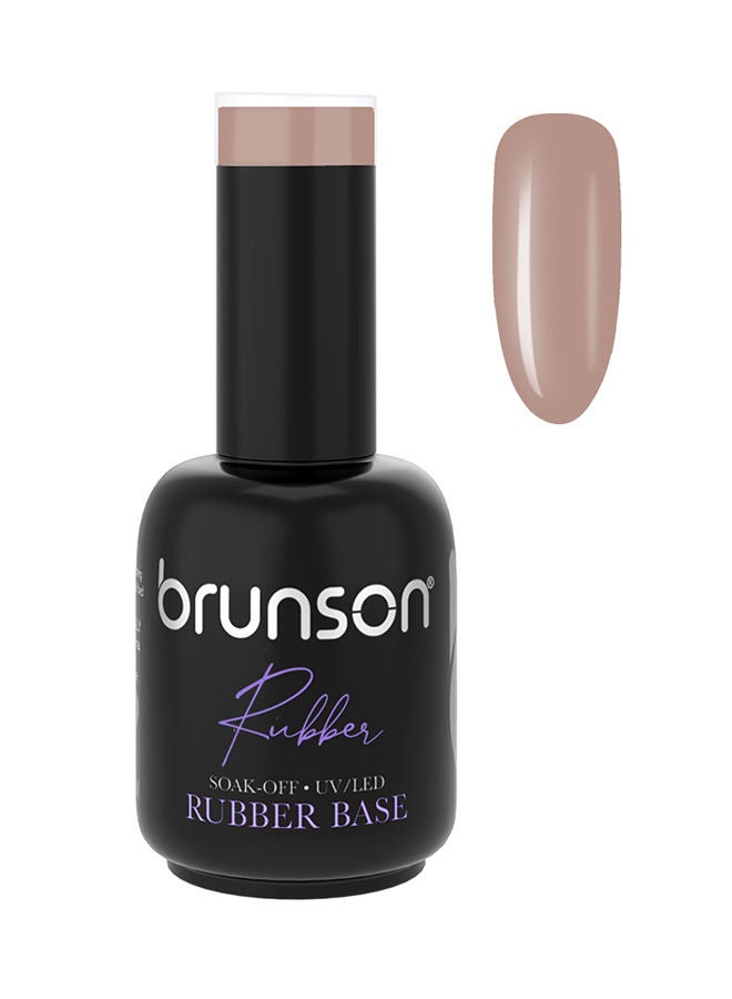 brunson Rubber Base Gel Nail Polish Long Lasting Gel Polish Base for Chip-Free Shine Strengthens French Manicure Pedicure Rubber Base Coat UV/LED Rubber Gel Soak Off Nail Art Hard Gel Polish 18ml BRB39