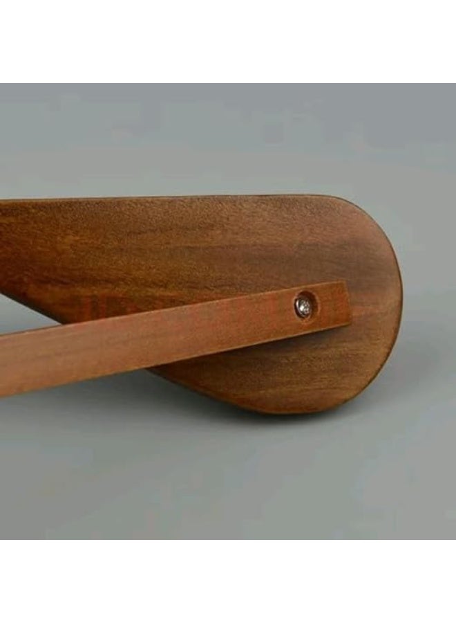 Stylish Wooden Suit Hanger | Slim & Space Saving Design | Swivel Metal Hook | Durable & Flexible for Hanging (Keep Your Clothes Neat) (1) - Image 2