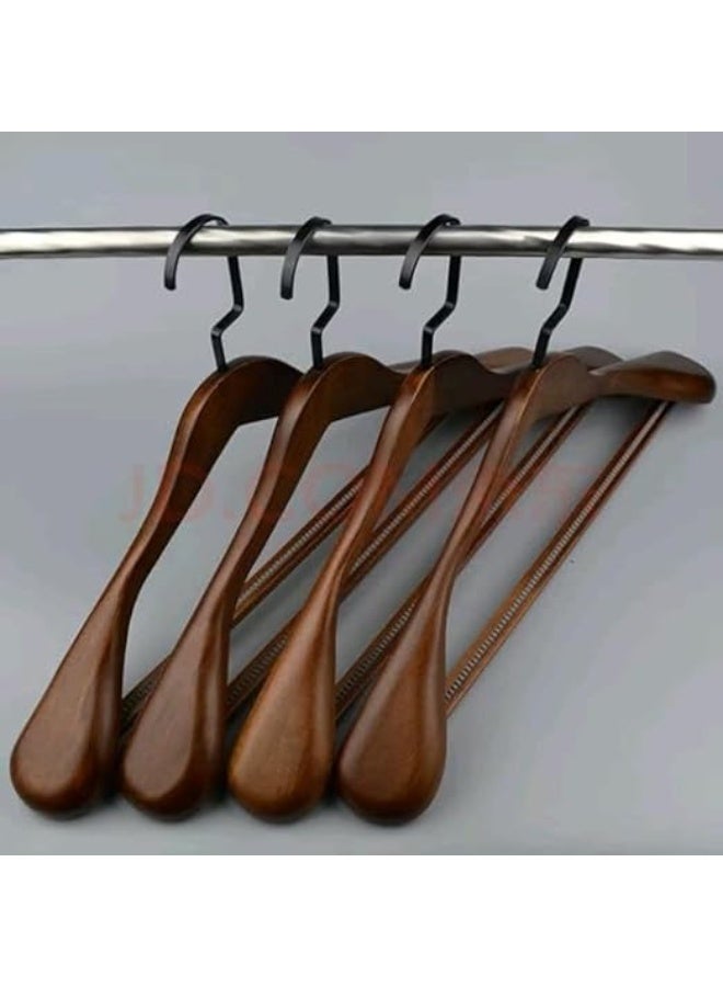 Stylish Wooden Suit Hanger | Slim & Space Saving Design | Swivel Metal Hook | Durable & Flexible for Hanging (Keep Your Clothes Neat) (1) - Image 4