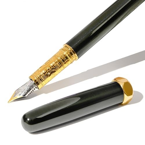 Ferris Wheel Press | Bijou Fountain Pen | Echoes of Eaton | Double Gold Plated, Sapphire Lacquer Finish | Two-Tone Steel Nib | Medium Nib - Image 3