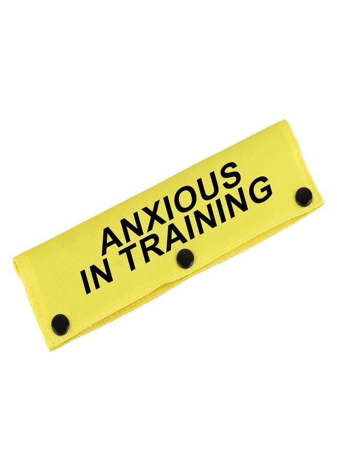 BLUPARK Funny Dog Leash Sleeve Have Anxious in Training Dog Leash Wrap Sleeve Pet Birthday Gift (Anxious in Training-YE Sleeve) - Image 1