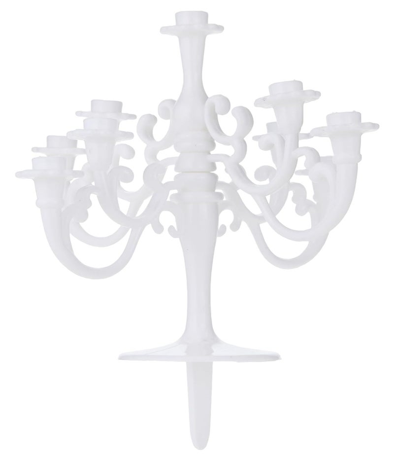Fun House Candle Chandelier Holder Decorative Hanging Candle Holder Elegant Home Decor Metal Chandelier Style Candle Stand for Living Room Dining Table Party Wedding Decoration - Image 1