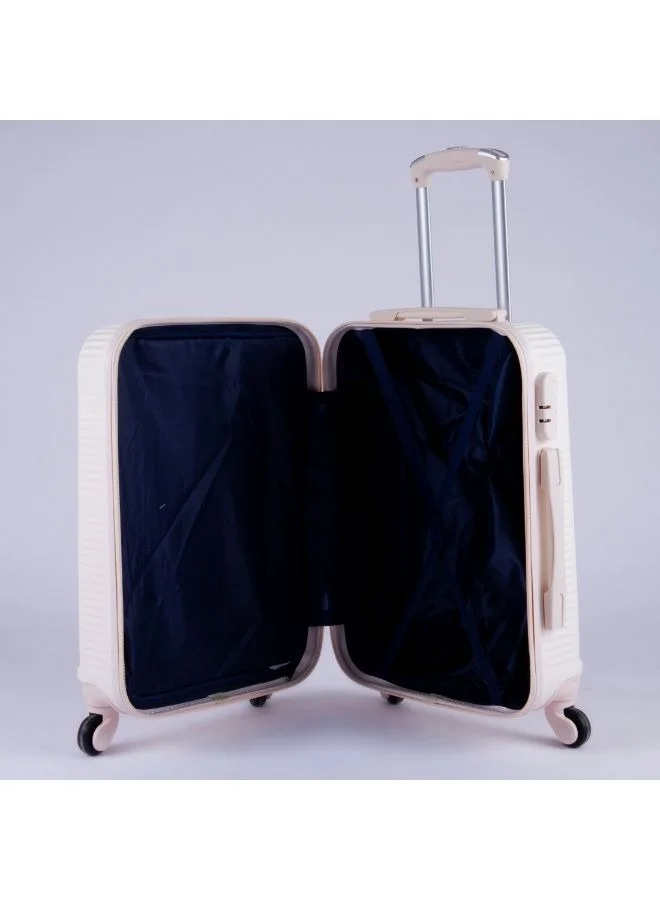 LIMRA Cabin Carry Check-In Luggage Trolley Size 20 inch Beige