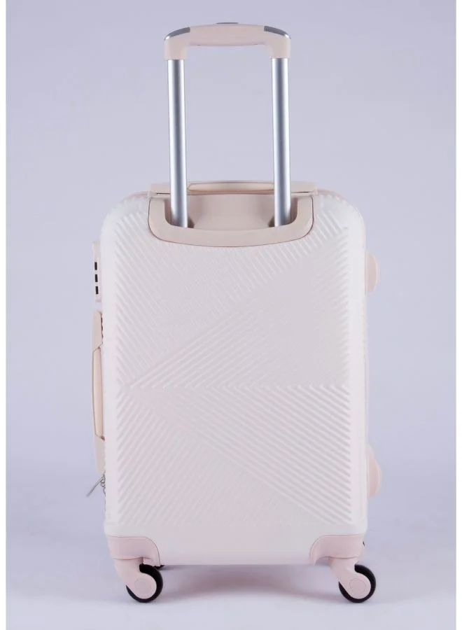 LIMRA Cabin Carry Check-In Luggage Trolley Size 20 inch Beige
