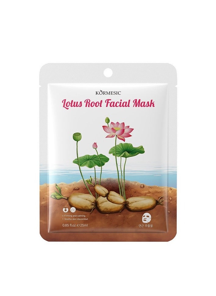 Kormesic 5pcs Lotus Root Mask 25ml - Moisturizing & Smoothing  - Image 1