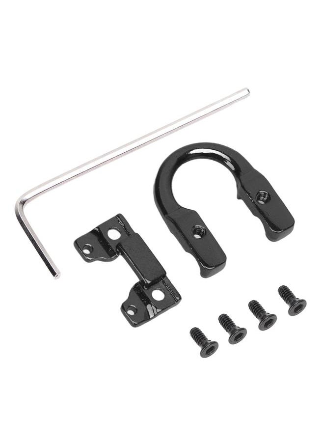 Thoraya Archery Metal D Loop U Shape Ring Metal D Ring Archery Hunting Targeting Shooting Protection Aid Accessories Black  - Image 1