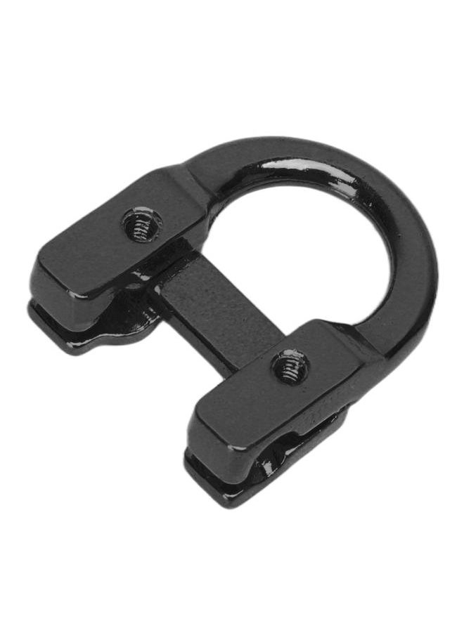 Thoraya Archery Metal D Loop U Shape Ring Metal D Ring Archery Hunting Targeting Shooting Protection Aid Accessories Black  - Image 3