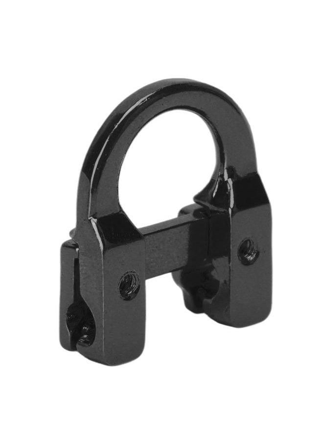 Thoraya Archery Metal D Loop U Shape Ring Metal D Ring Archery Hunting Targeting Shooting Protection Aid Accessories Black  - Image 4