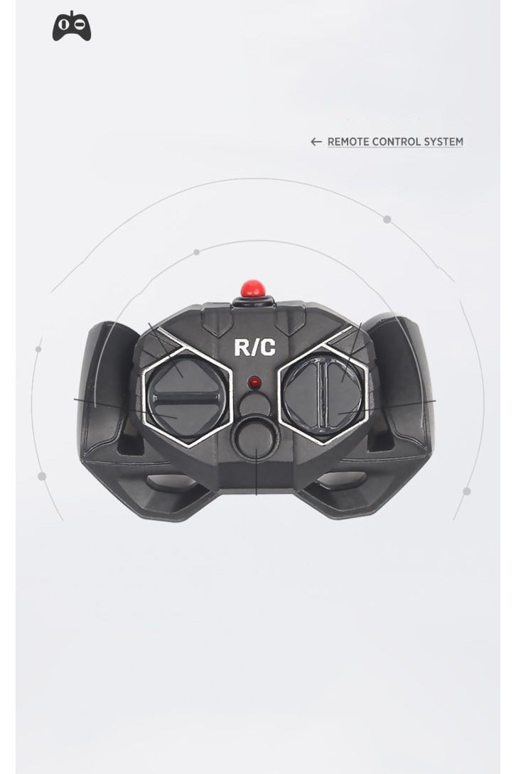 HALAMODO Sports Car RC Model , 2.4 G Multi-Function Wireless Remote Control Toy Car , With Light And Spray , Model Car Gift For Boys And Girls , Collectible Display , Green/Black ，23 cm*9 cm*6 cm - Image 5