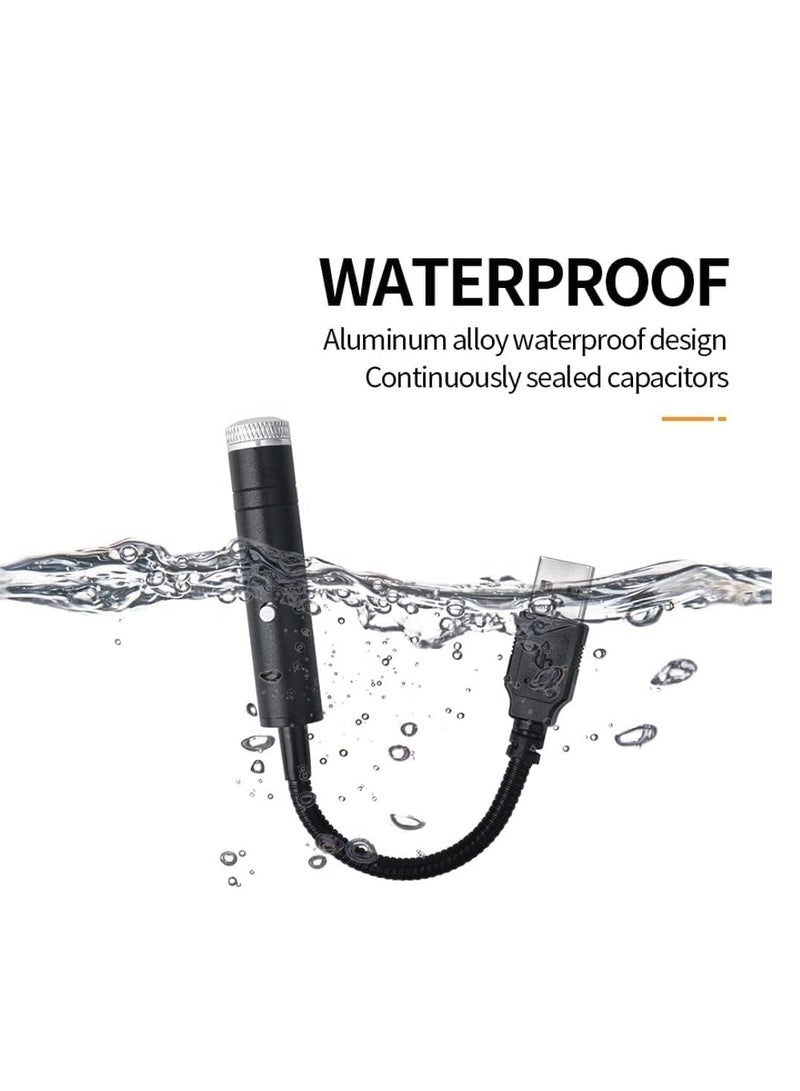 أضواء سقف السيارة على شكل نجمة بمنفذ يو إس بي مع 3 أوضاع، مصباح ليلي داخلي للسيارة قابل للتعديل ومحمول بمنفذ يو إس بي مع أجواء مجرة رومانسية مناسبة للسيارة والسقف وغرفة النوم والحفلات (توصيل وتشغيل، أحمر) - Image 4