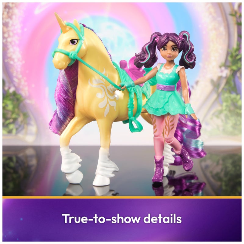 Unicorn Academy, Ava & Leaf with 2 Accessories & Hair Tool, Dolls & Unicorn Toys for Girls Ages 4 and up - Image 3